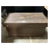 Painted Wood Blanket Chest.