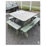 Composite Picnic Table W/ Benches.