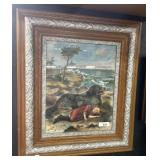 Trusty Guardian Art Print Girl w/ Dog.