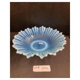 Fostoria Heirloom Blue Opalescent Sunburst Bowl.