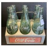 Retro Advertising Coca Cola Caddy, Bottles.