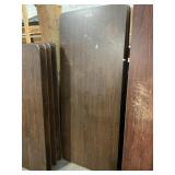 4 Laminate Brown Folding Tables 30 x 72 Inches.