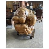 Exquisitely Carved Wood Weeping Buddha.