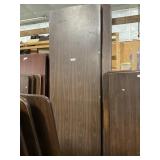 3 Laminate Brown Folding Tables 30 x 96 Inches.