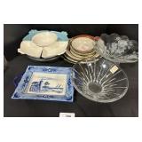 California Pottery Lazy Susan, Waterford Glass