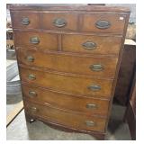 Traditional Style Bow Front Dresser.