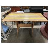 Wooden Work Table 30 Inches Tall.