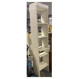 Painted Wood 5 Tier Shelf Unit.