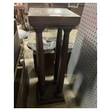 Antique Wooden Pillar Plant Stand.