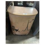 1950s Eiffel Tower & Poodle Clothes Hamper.