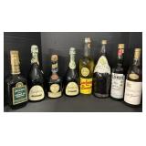 Vintage Sealed Liquor Bottles.