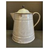 Antique Extra Agate Enamelware Coffee Pot.