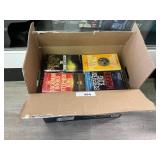 Box of Stephen King Books.