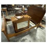 Antique Carved Oak Bedroom Set.