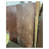 4 Laminated Brown 30 x 72 Inch Folding Tables.