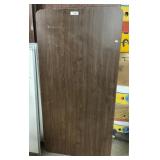 3 Laminated Brown 30 x 60 Inch Folding Tables.