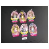 6 NOS Barbie Kelly Easter Dolls.