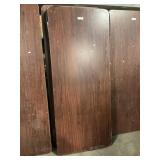 4 Laminated Brown 30 x 72 Inch Folding Tables.