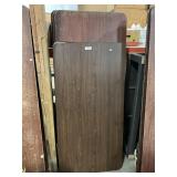 4 Laminated Brown 30 x 72 Inch Folding Table.