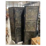 4 Panel Palm Tree Privacy Screen Room Divider.