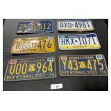 1970s-2000s Pennsylvania License Plates.