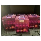 7 Hard Plastic Kelly Club Doll Carriers.