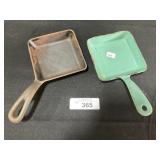 Griswold & Painted Cast Iron Egg Skillets.