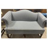 Clean Camelback Love Seat.