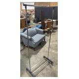Rolling Clothing Rack.