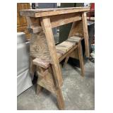 (2) Heavy Duty Wooden Saw Horse.