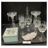 Galileo Thermometer, Libbey Frosted Pines Wine