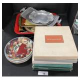 Advertising Serving Trays, Avon Plates.