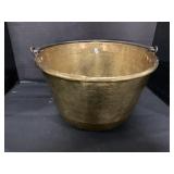 Large Antique Hammered Copper Pot.