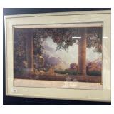 Large Framed Parrish Poster.