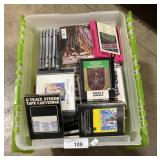 Vintage 8 Track Tapes, Cassette Tapes, CDs.