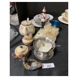 Gibsons Teapot, Decorative Plates, Noritake.