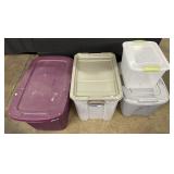 Set of 4 Storage Totes.