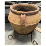 Terracotta Outdoor Pot With Stand.