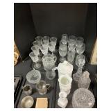 Crystal Stemware, Wine Glasses, Pewterware, Milk