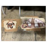 Hand Painted Aztec Navajo Style Stone Art.