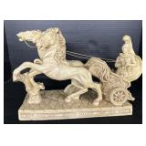 Vintage Santini Chariot Statue.