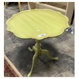 Vintage Green 3 Legged Side Table.