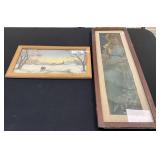 Signed Framed Victorian, Countryside Prints.