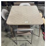 (2) Mid Century Modern Folding Tables, (4) Steel