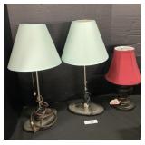 3 Table Lamps.