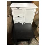 Modern End Table, IKEA Style Cabinet.