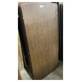 3 Laminate Brown Folding Tables 30 x 60 Inches.