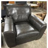 Super Clean Brown Faux Leather Arm Chair.