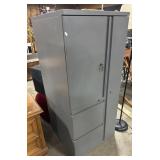 Pressed Steel Filing Cabinet.