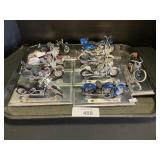 9 Maisto Harley Davidson Motorcycle Models.
